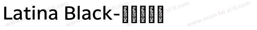 Latina Black字体转换